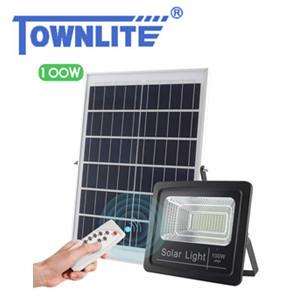 Solar led flood light  100w with remote control 