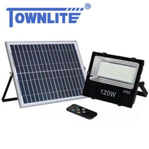 Solar led flood light  120w with remote control 
